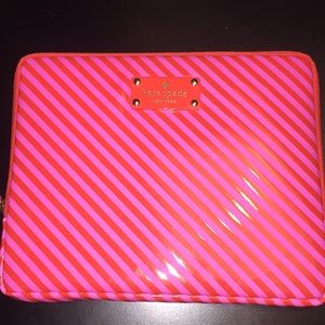 Kate Spade ipad air Pink and Red Striped Case